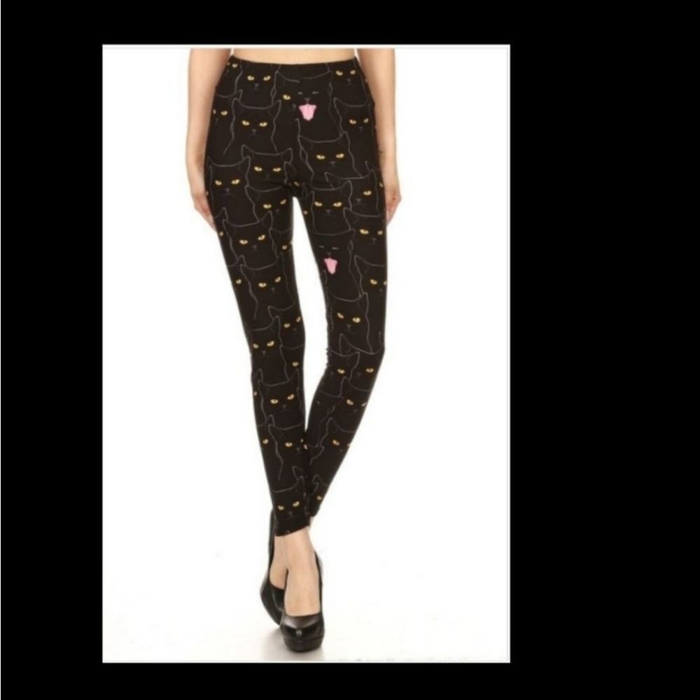 Cat Leggings Gift Kitten Lover Kitty Cat Black Cat NEW Best Seller Pet Lover